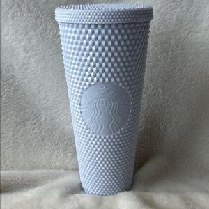 Starbucks 24 oz 2021 Christmas Textured Tumbler in studded white